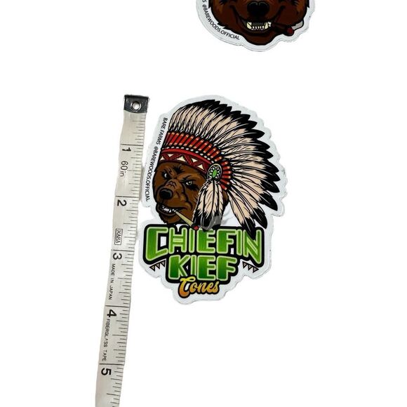 Chiefin Kief Cones Chief Keef Barewoods Bare Farms Stickers Lot Of 3 - Picture 4 of 5